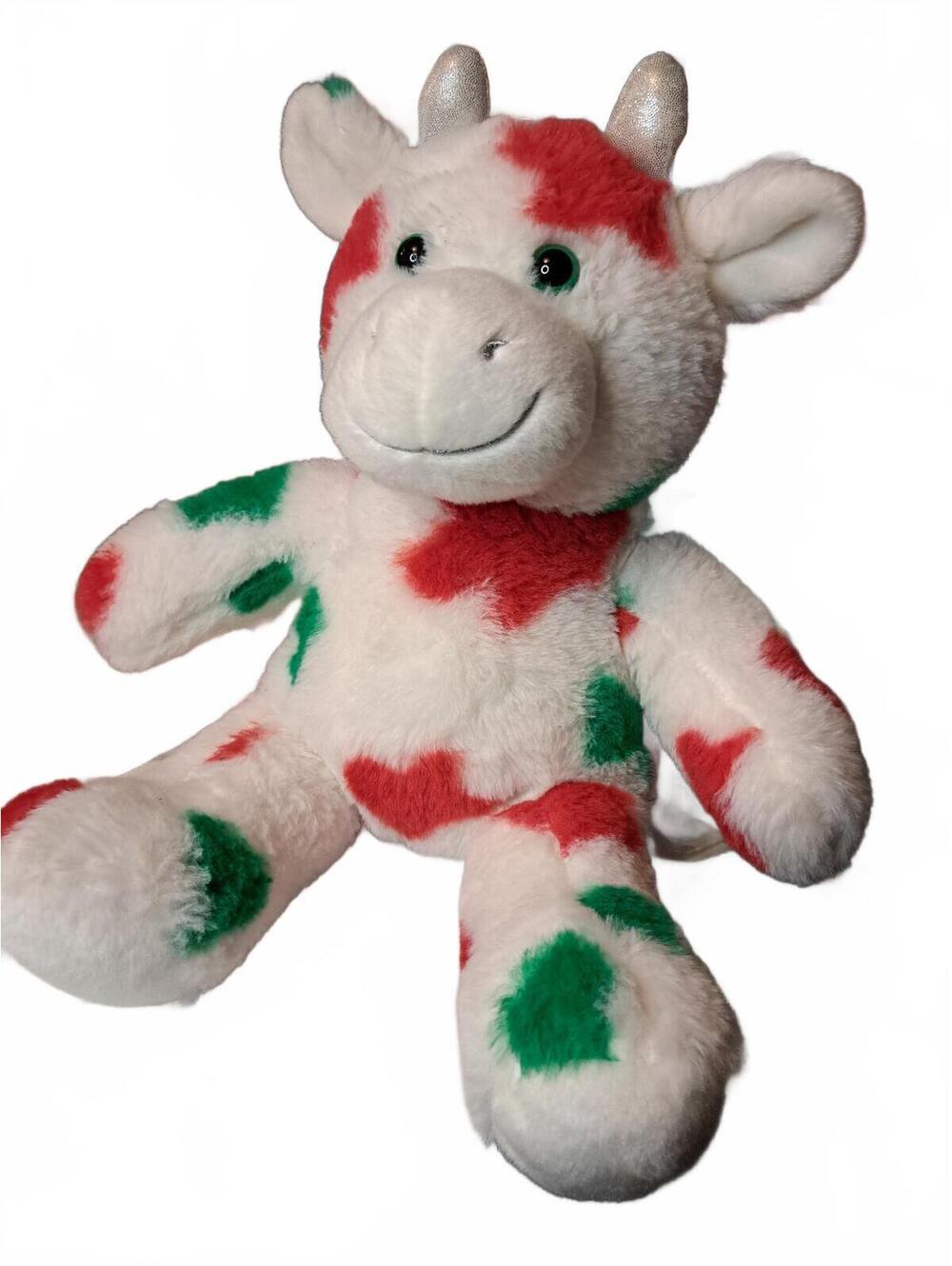 Build-A-Bear Workshop 2022 Stuffed Mooey Holiday Christmas Cow Plush 16"